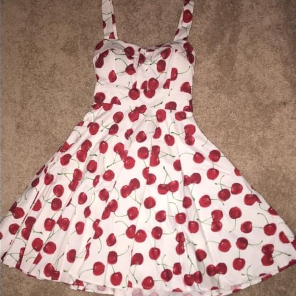 Cherry print dress